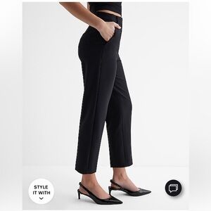 Women’s Petite Size 8, Express Editor Super High Waisted Straight Ankle Pants